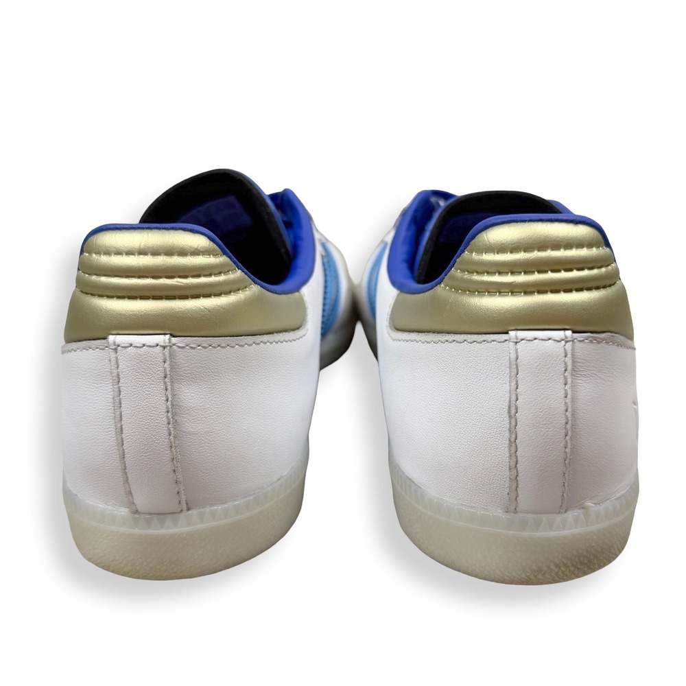 Adidas Samba Messi Inter Miami White Blue Gold Soccer Sneakers Mens 9.5 Terrace - Picture 7 of 9